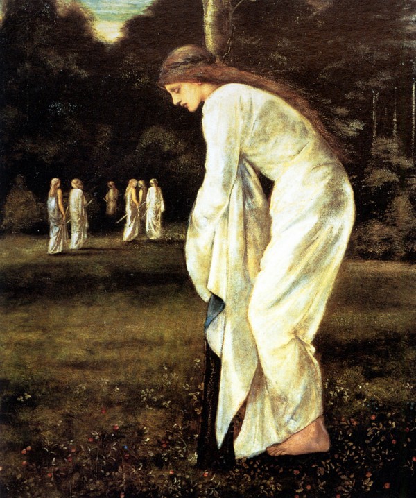 Princess tied to a tree by Sir Edward Coley Burne-Jones
